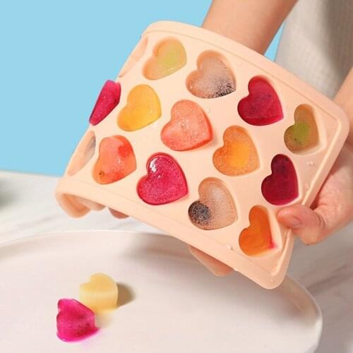 Silicone Mold Ice Tray Heart Love Shape Cube Cake Mold Candle Moulds Sugar Craft Tools Chocolate Ice Mold