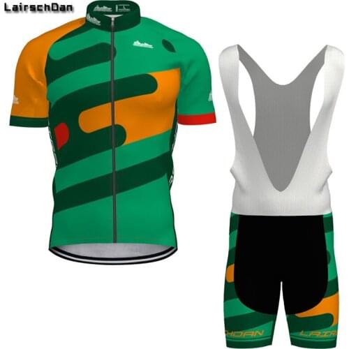 LairschDan New Summer Green Cycling Jersey Set Road Bicycle Racing Mtb Bike Riding Clothes Short Suit Conjunto Ciclismo Hombre