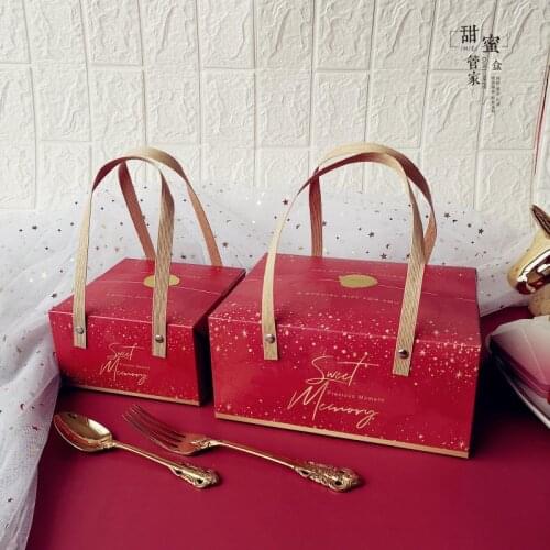 Cake boxes and packaging пакеты для упаковки Wedding Decoration Party Favors gift box packaging With portable cajas de carton