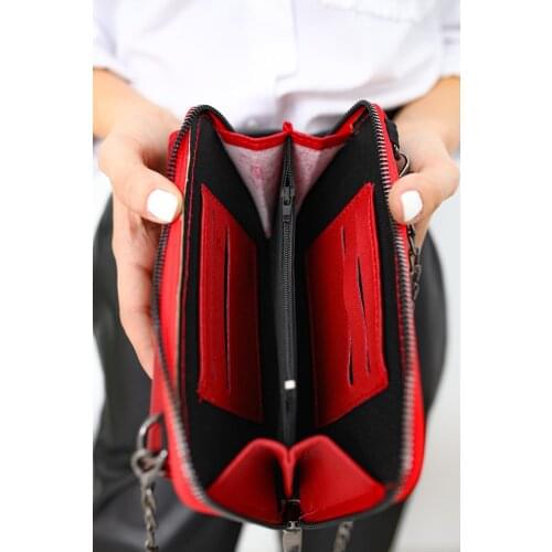 Leather bag women stylish bag shoulder bag clutch bag zinzirli stylish bag pocket bag handbag messenger bag