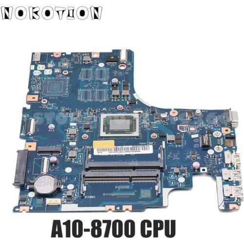 NOKOTION 5B20J76079 For Lenovo IdeaPad 500-15ACZ Series Laptop Motherboard AAWZA ZB LA-C285P Mainboard A10-8700P CPU