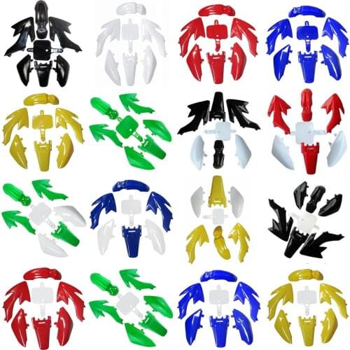 Full body Plastic Fender for HONDA CRF XR 50 CRF50 125 SSR SDG 107 Dirt Pit Dirt Bike Plastic Motorcycle Plastic Fairing Set