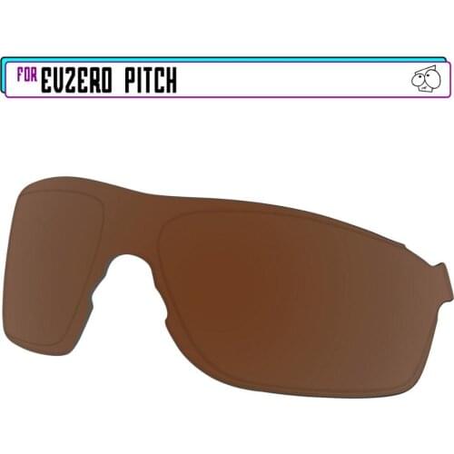 EZReplace Polarized Replacement Lenses for - Oakley EVZero Pitch Sunglasses - Brown