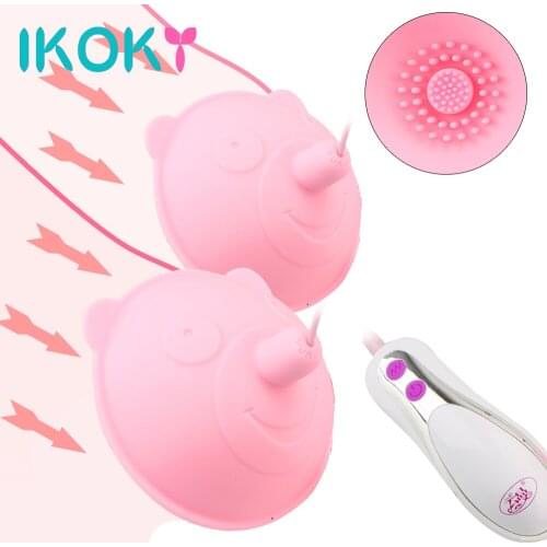 Strong Suction Cup Nipple Suck Vibrators Massager Sex Toys for Women Breast Enlarger Massager Erotic Machine Couple Tools Shop