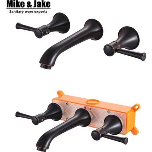 Bathroom concealed faucet wall mounted mixer faucet Tap Germany style Wall Mounted Basin Mixer Hot And Cold Water Wash Faucet