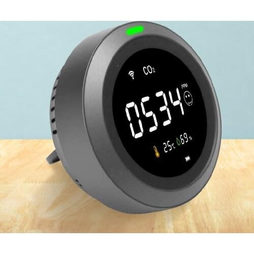 Tuya wifi PTH-8 WIFI Intelligent CO2 Tester Carbon Dioxide Temperature Humidity USB Air Quality Tester Detector CO2 Detector