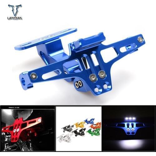 For Benelli Honda Universal Moto License Plate Bracket Holder BN300 BN302 BN600 BN TNT 300 600 GROM MSX125 MSX 125 PCX 125 150