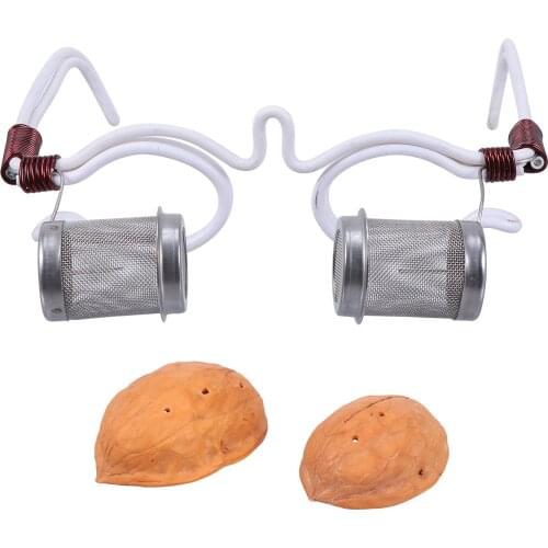 1Pc Eye Moxa Massager Moxibustion Spectacle Frames Useful Walnut Moxibustion Eye Moxibustion Massager Chinese Medicine