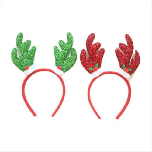 1PCSChristmas decorations children adult antlers headbands party decorations headbands head buckles childrens gift hair buckles