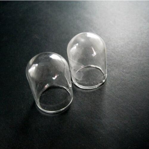 18x25mm transparent glass tube dome cover DIY settings supplies findings 3070057-1