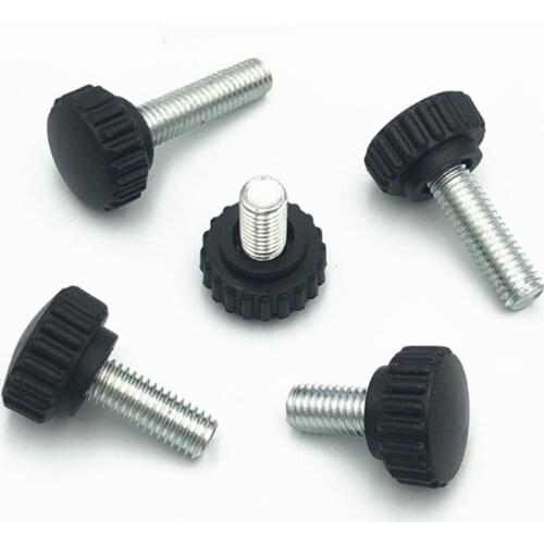 5pcs/lot m3 m4 m5 m6 knurled Nylon Round Plastic Head Handle Thumb Screw Bakelite Bolt Black Bakelite hand screw