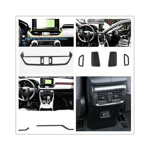 Accessories Interior Whole Kit Air Outlet Vent Cover 8pcs For Toyota RAV4 19-20