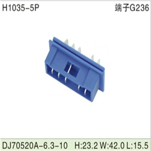 Free shipping 500pcs DJ70520A-6.3-10 5Pin 6.3mm AMP Car Electrical Wire Connectors for VW,BMW,Audi,Toyota,NISSAN AND other