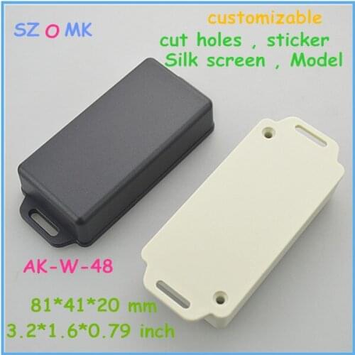 Brand box instrument housing case pcb enclosure (4pcs)81*41*20mm plastic enclosure for electronic plastic box junction enclosure