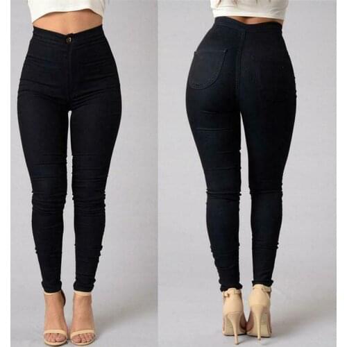 Spring slim professional women western-style trousers white black pants mid waist plus size formal Female Pencil Pants