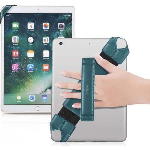 Tablet Stand Holder for Ipad 9.7 10.5 Inch Joylink 360 Degrees Swivel Generic Hand Strap Leather Dandle Grip with Elastic Belt