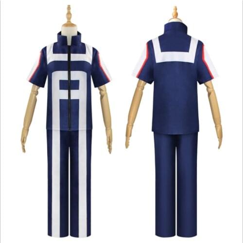 Cosplay My Hero Academia Boku No Hero Cosplay Costume School Uniform Gym Suit Tshirt Pants Midoriya Izuku Todoroki Shouto