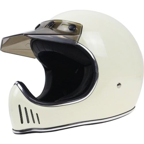 Handmade retro motorcycle motorcycle retro helmet fashion high-end knight full face helmet nostalgic helmet fiberglass