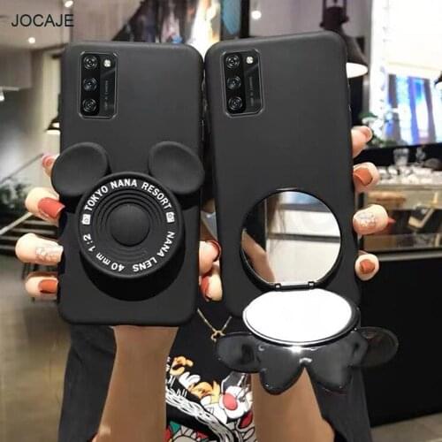 Soft Phone Case For Blackview A100 Cute Cartoons Makeup Mirror Case Cover For Blackview A90 A80 A70 A60 Pro A80S TPU Capa