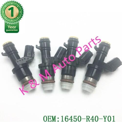 16450-R40-Y01 Set of 4 Fuel Injectors OEM 16450-R40-Y01 Fits For Honda CR-V 2012-2014 CROSSTOUR 2012-2015
