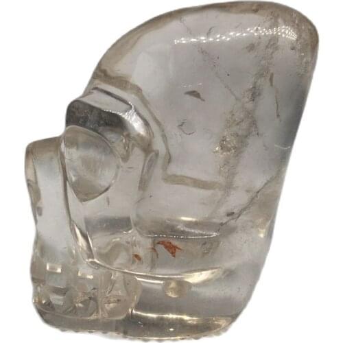 Natural Quartz Crystal Skull Sells Stone and Crystal Home Decor Decorative Crystal Skull Handcarved Holiday Gifts