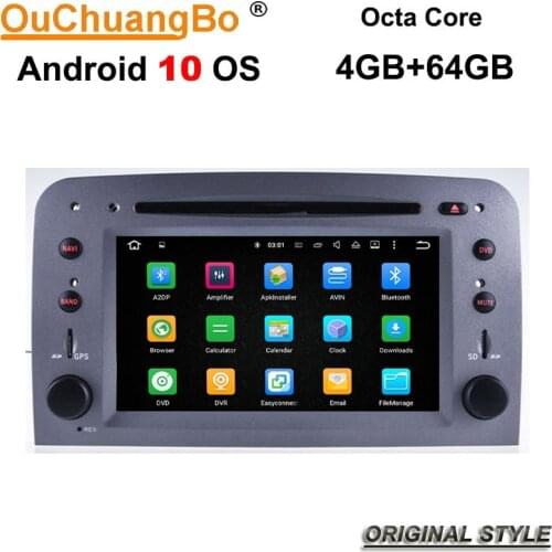 Ouchuangbo PX5 Autoradio GPS Navi Stereo DVD Android 10 For Alfa Romeo GT Romeo 147 Wth 8 Octa Core Mirror Link 4GB 64GB CarPlay