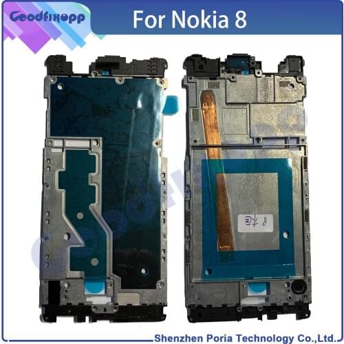 For Nokia 8 TA-1004 TA-1012 TA-1052 Media Case Front Frame ,Middle Bezel Frame ,LCD Screen Support Front Frame