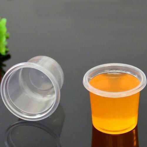 5000pcs/lot 20ml Plastic Containers Cups Sampling Bottles Supermarket Promotion Offer Tasting Drinking Juice