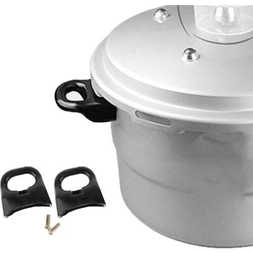 2 x Pot Handle Bakelite Metal Short Side Holder Handles Replacement for Pressure Pan Cooker Steamer Kitchen Cookware Accessories