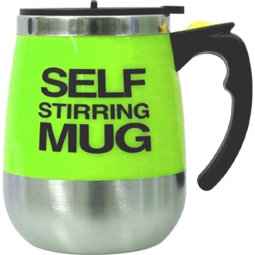 450ml Stainless Steel Self Stirring Mug Auto Mixing Drink Tea Coffee Cup Home Automatic Electric Coffee Cups