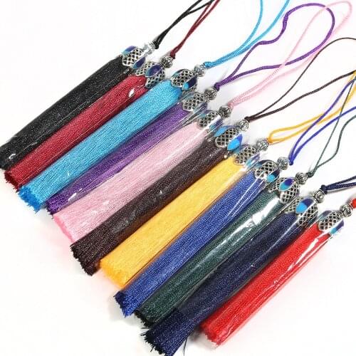 1pcs/Pack 7+9cm Silk Tassel Fringe brush Hanging rope DIY tassels fringe Trim pendant for Sewing curtains jewelry DIY Home Decor