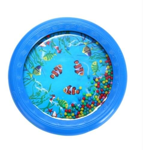 Blue Ocean Wave Bead Drum Fishes Musical Educational Toys For Children Music enlightenment Kids Baby Learning oyuncak