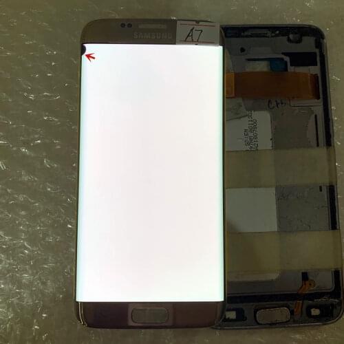 SUPER AMOLED 5.5" for SAMSUNG Galaxy S7 edge G935 G935F Display Touch Screen Digitizer Assembly With Defect screen