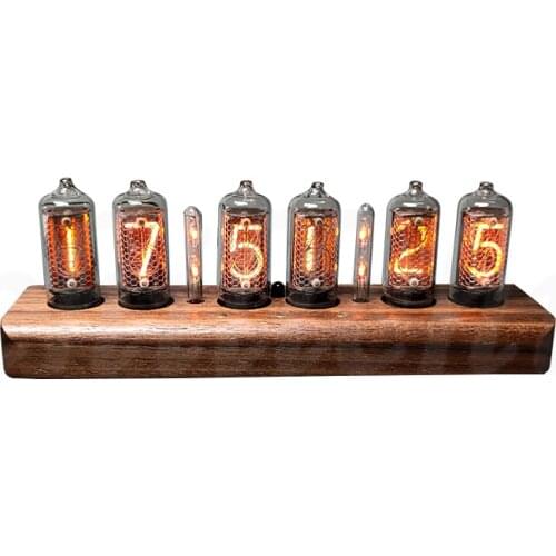 Glow tube clock Former Soviet Union IN8-2 and IN8 Glow tube Bluetooth control voice desk clock alarm clock