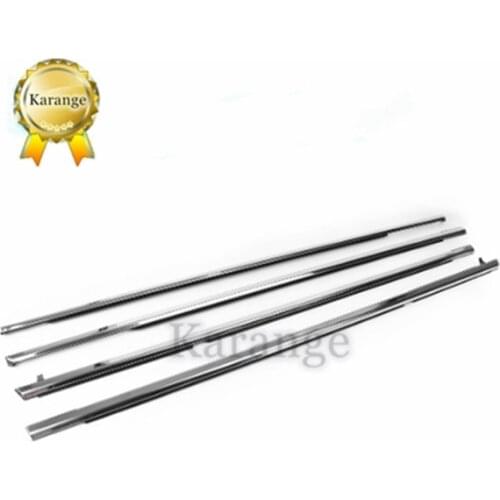 4X Chrome Weatherstrip Window Moulding Trim Seal Belt 72910-TA0-A01 For 2008-2012 Honda Accord