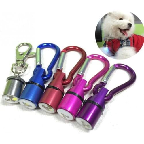 500pcs Cool Flashing LED Collar Tag for Dog Cat Pet Aluminum Waterproof Safety Collar Tag Pendant