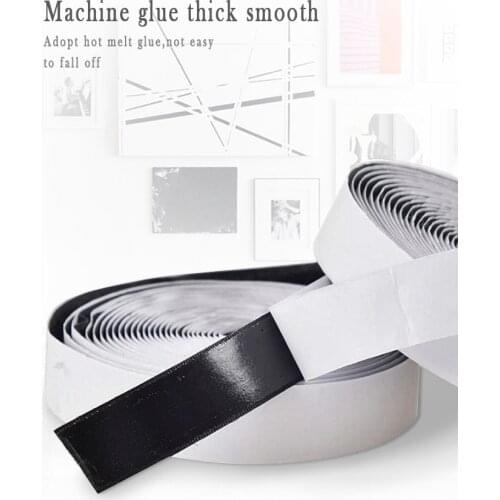 White Black velcros Strong Self adhesive Hook and Loop Fastener Tape nylon sticker adhesive Width 20mm，Manufacturer direct sales