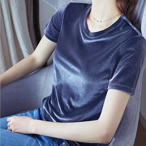 Women Short Sleeves Blouses&shirts 2021 Summer Basics Shirts Female Clothing Plus Size Tops L-7XL Black Green Blue