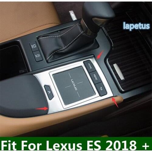 Lapetus Central Control Mouse Panel Decoration Frame Cover Trim 1 Piece Stainless Steel Fit For Lexus ES 2018 2019 2020 2021