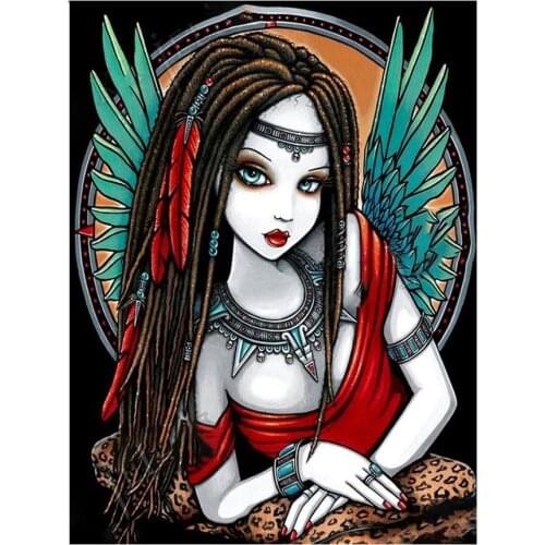 DIY 5D Diamond Painting Cross Stitch Cartoon girl angel Diamond Mosaic Square Drill Diamond Embroidery Decoration Rhinestones