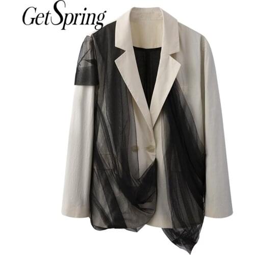 GETSRING Women's Long Blazers