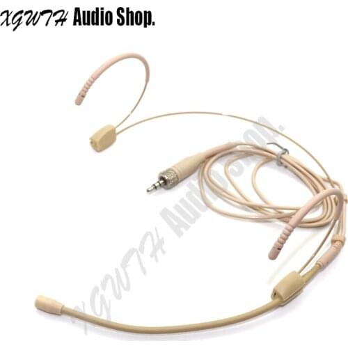 Head Wearing Headband Headset Microphone Condenser Omnidirectional Mic for Sennheiser Wireless Interview Speech Sing Recording