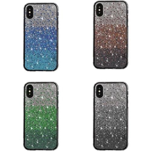 Gradient Color Mobile Phone Case Shockproof Diamond Protective For iPhone 12 Pro Max Suitable Mobile Phone Cover