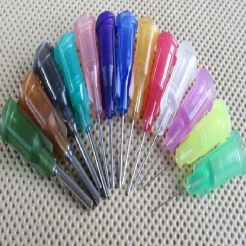 Hot 55Pcs/lot Dispensing Screw Needles Tip For Liquid Dispenser Syringe Syringes for Mixing Liquid