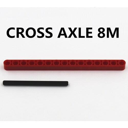 Self-Locking Bricks free creation of toy Technic CROSS AXLE 8M 15Pcs compatible with Lego