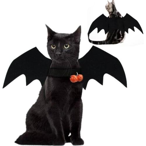 Cute Halloween Small Dogs Cat Costume Vampire Small Pet Cat Bat Wings Halloween Cat Wings Accessories Halloween Decorations