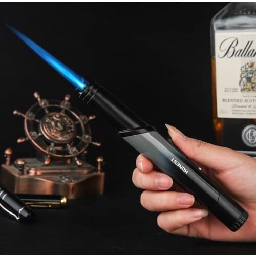 NEW Spray Gun Jet Butane Lighter Metal Gas Kitchen BBQ Welding Torch Turbo Windproof Cigar Pipe Lighter Gadgets For Men