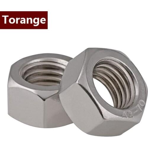 Factory direct 304/316 stainless steel hex nut bolt cap screw cap DIN934 M16-M30 2PCS