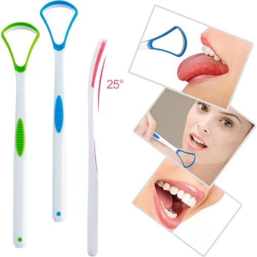 Tongue Scraper Tongue Brush Cleaner Oral Cleaning Tongue Fresh Breath Remove Tongue Coating Oral Hygiene Care Tools