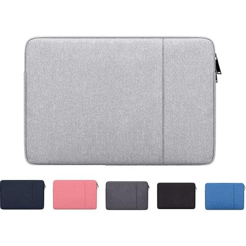 Laptop Sleeve Bag 13.3 14.6 15.6 inch Notebook Handbag Macbook Air Pro Case Cover Carry Laptop line sleeve with side pocket